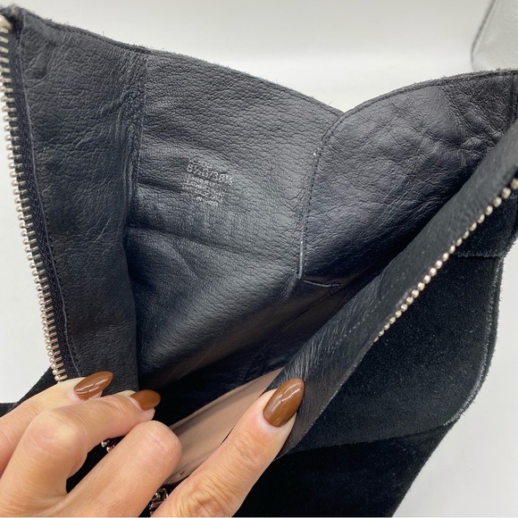 Vince Camuto- Black Suede Wedge Bootie 8.5 - Picture 6 of 10